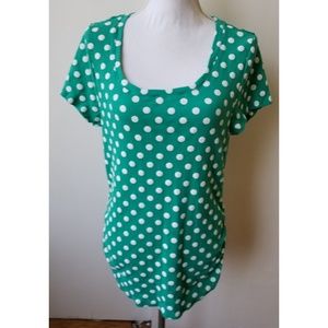 Lena Green and White Polka Dot Shirt 22/24